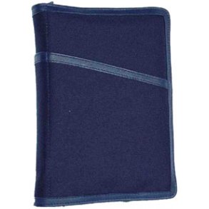 Bibelomslag  - nylon med forstrket kant i skind