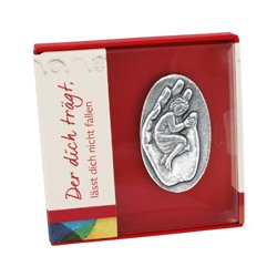 Guds omsorg - bronzefigur, hnd med barn