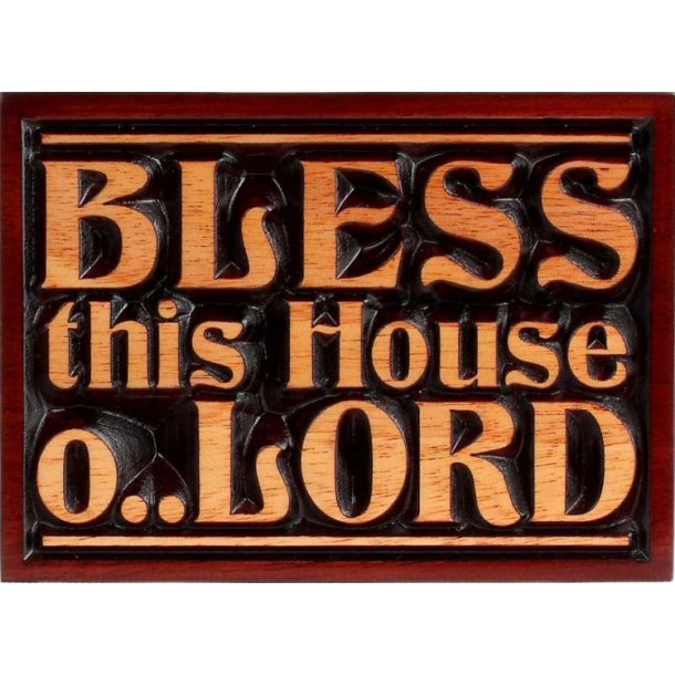 Plakette: BLESS this House O Lord