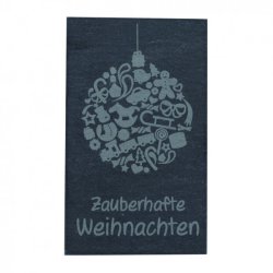 Flot julepynt i skiffer - plaketter