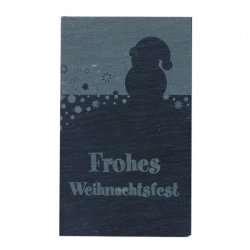 Flot julepynt i skiffer - plaketter