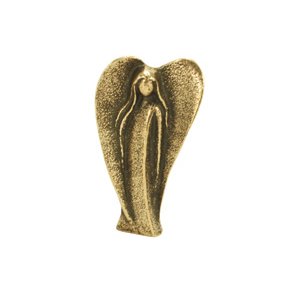 Englefigur: Hjerte-engel i bronze