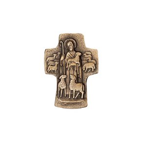 Bronze-kors DEN GODE HYRDE