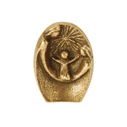 Betlehems-krybbe i bronze (figur)