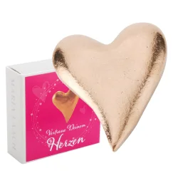 Hjerte i massiv bronze