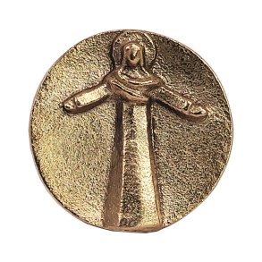 Figur i bronze: Jesus er altid ved din side