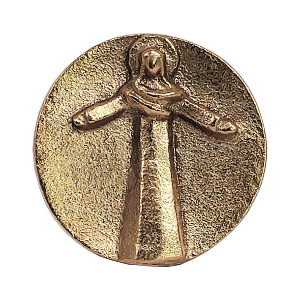 Figur i bronze: Jesus er altid ved din side