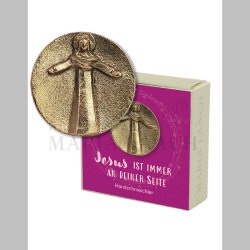 Figur i bronze: Jesus er altid ved din side
