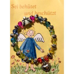 Armbnd med engel og hjerte