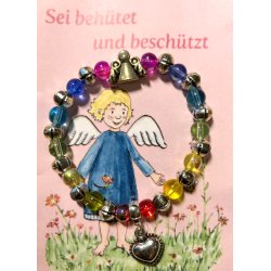 Armbnd med engel og hjerte