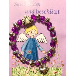 Armbnd med engel og hjerte