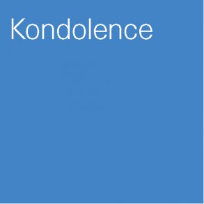 Sympati - sorg - kondolence